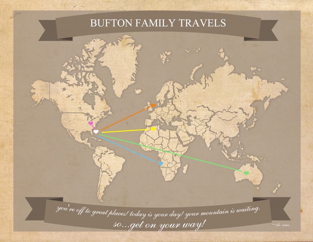 Free Printable World Travel Map - Printable Travel Maps