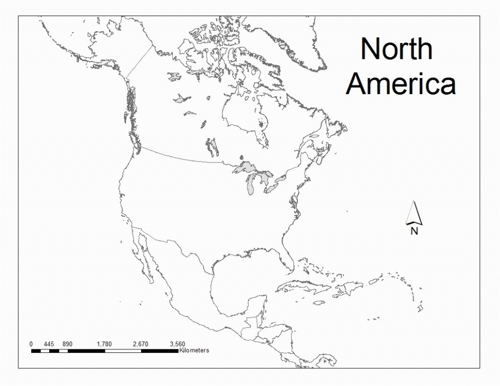 Free United States America Map Maps At A Blank The To Fill In - Free Printable Map Of North America