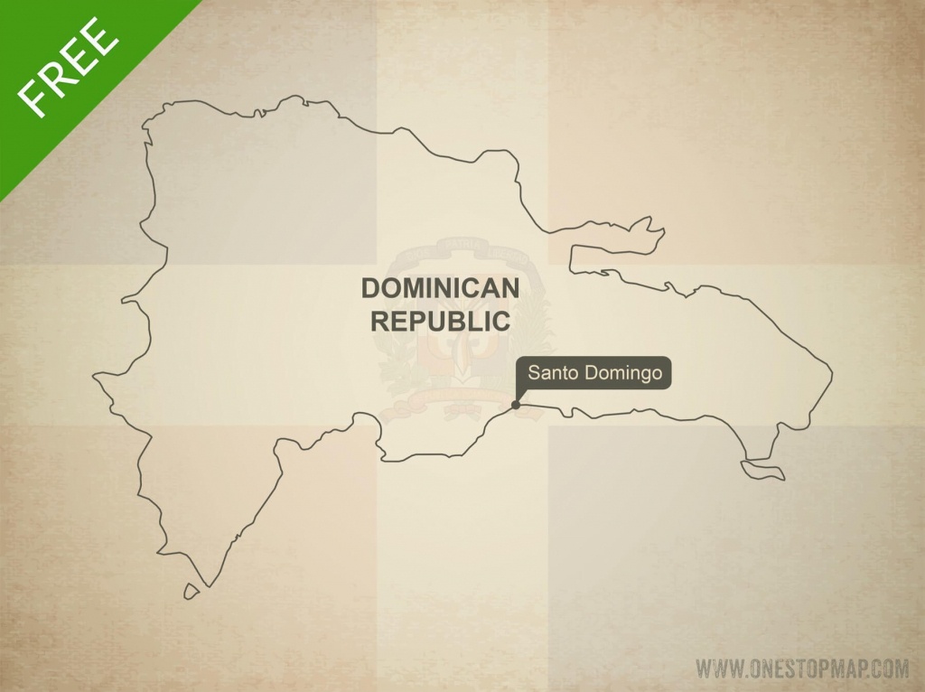 Free Vector Map Of Dominican Republic | One Stop Map - Free Printable Map Of Dominican Republic