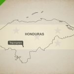 Free Vector Map Of Honduras Outline | One Stop Map   Printable Map Of Honduras