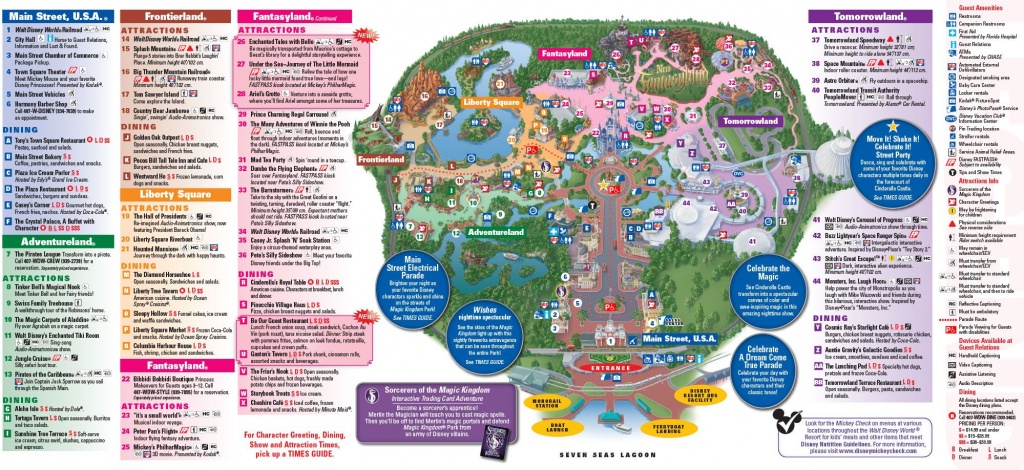 Full Map Of Magic Kingdom Park In Walt Disney World Florida! Enjoy - Printable Magic Kingdom Map 2017