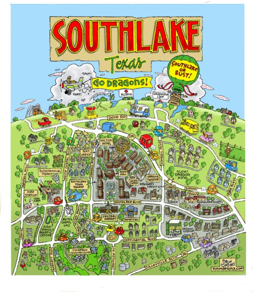 Fun Maps Usa - Southlake Texas Map