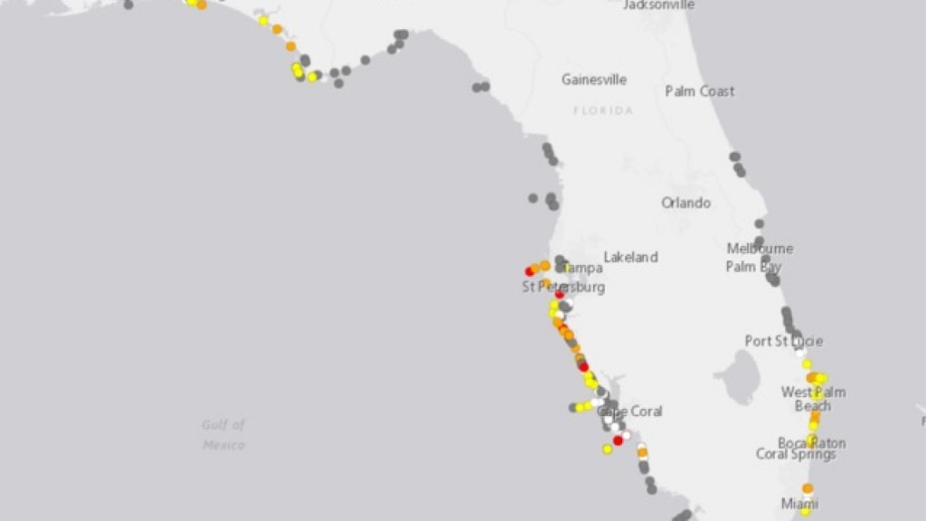Fwc Provides Enhanced, Interactive Map To Track Red Tide - Interactive Map Of Florida