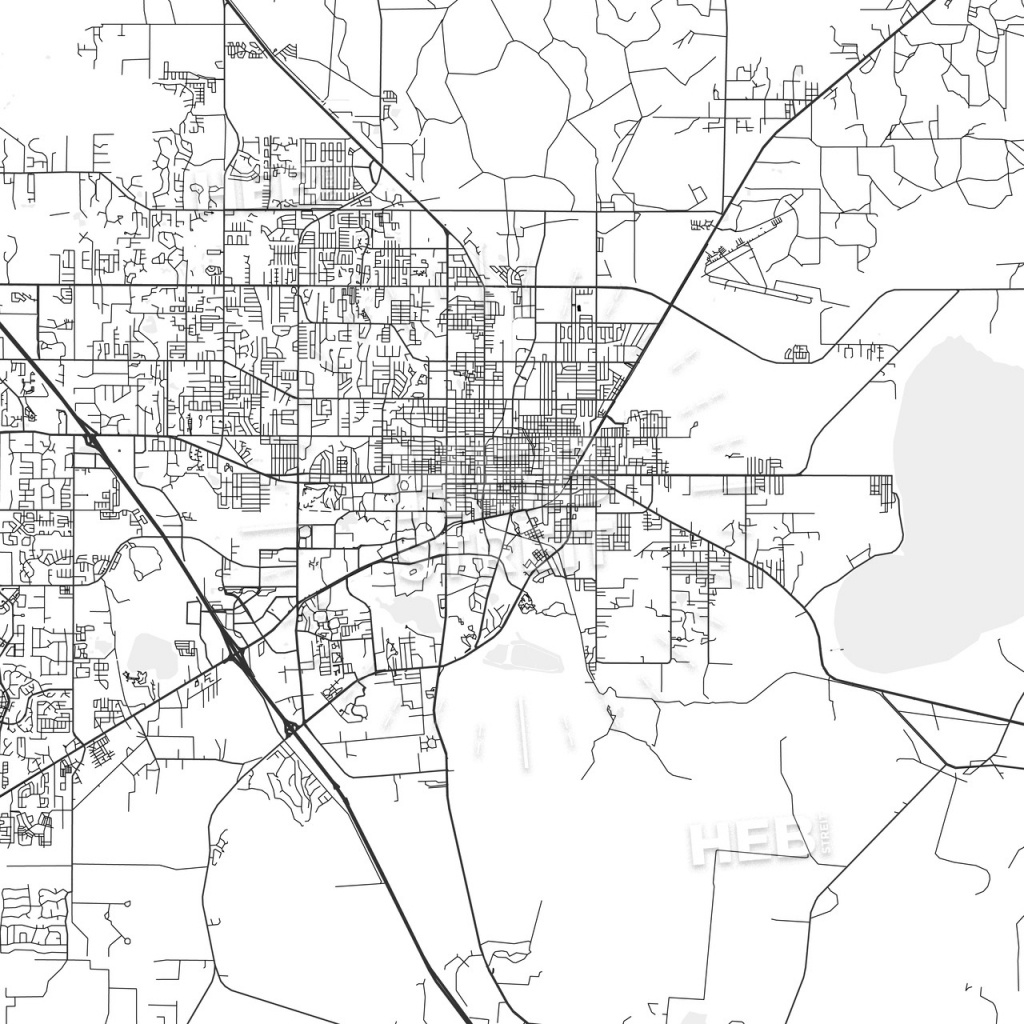 Gainesville, Florida - Area Map - Light | Hebstreits Sketches - Where Is Gainesville Florida On The Map