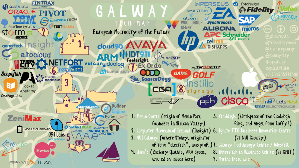 Galway Tech Map: Version 2! | Technology Voice - Galway City Map Printable