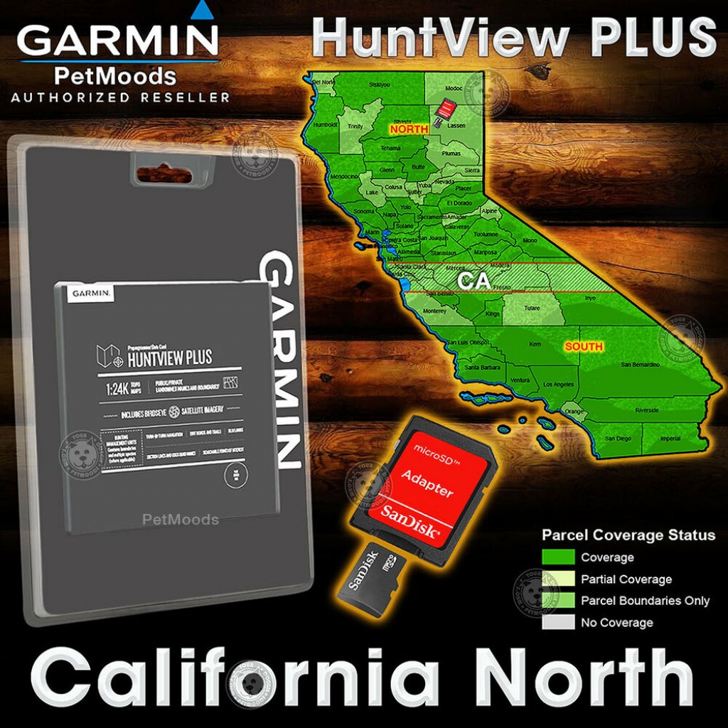 Garmin Huntview Plus Map California North - Microsd Birdseye - Garmin California Map