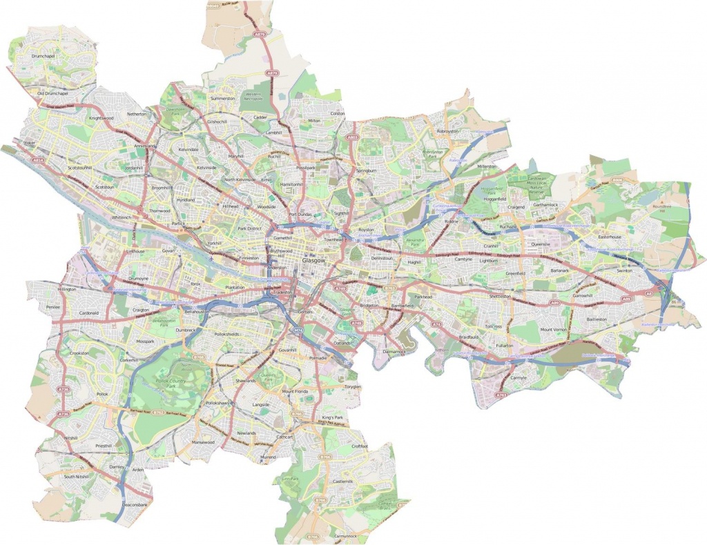 Glasgow City Council Map - Glasgow City Council Boundary Map - Glasgow City Map Printable