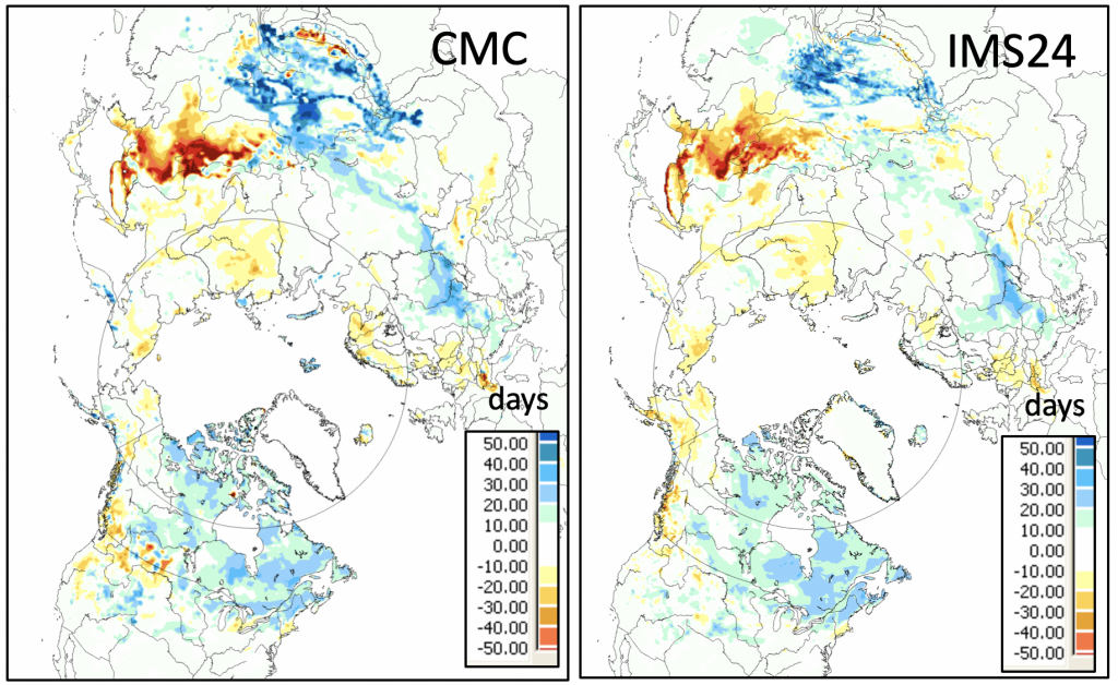 Global Cryosphere Watch - Snow Assessment - Snow Level Map California