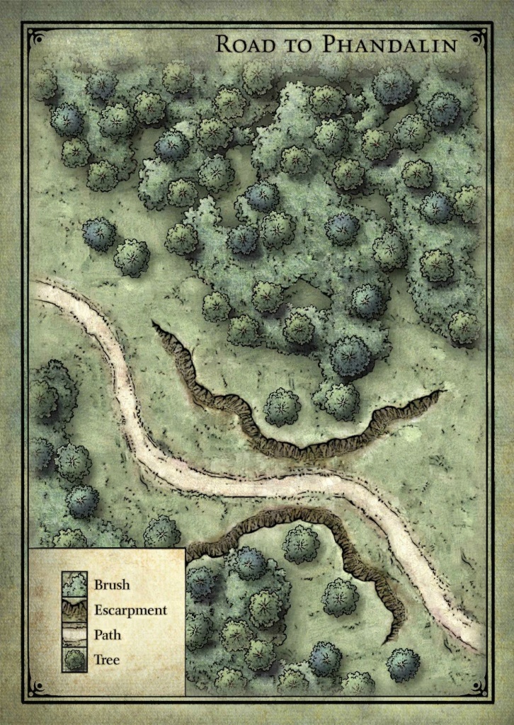 Goblin Ambush Map - Lost Mine Of Phandelver | D&amp;amp;d Maps In 2019 - Lost Mine Of Phandelver Printable Maps