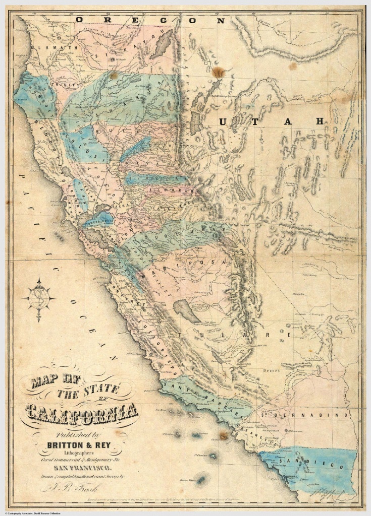 Gold Rush California Map | Sitedesignco - Gold In California Map
