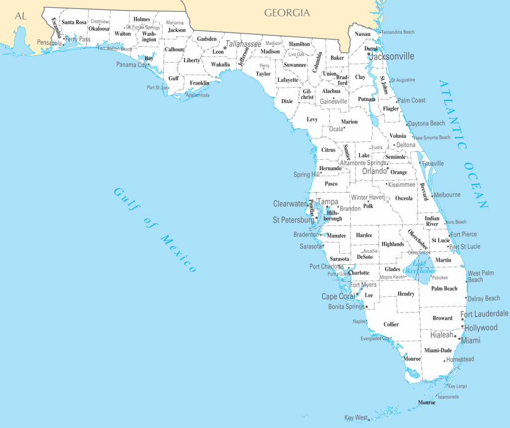 Google Florida Map And Travel Information | Download Free Google - Bonita Beach Florida Map