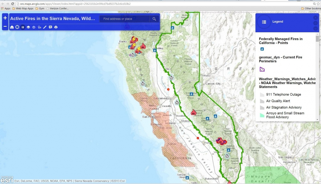 Google Maps California Sierra Nevada Map California | California Map - Sierra California Map