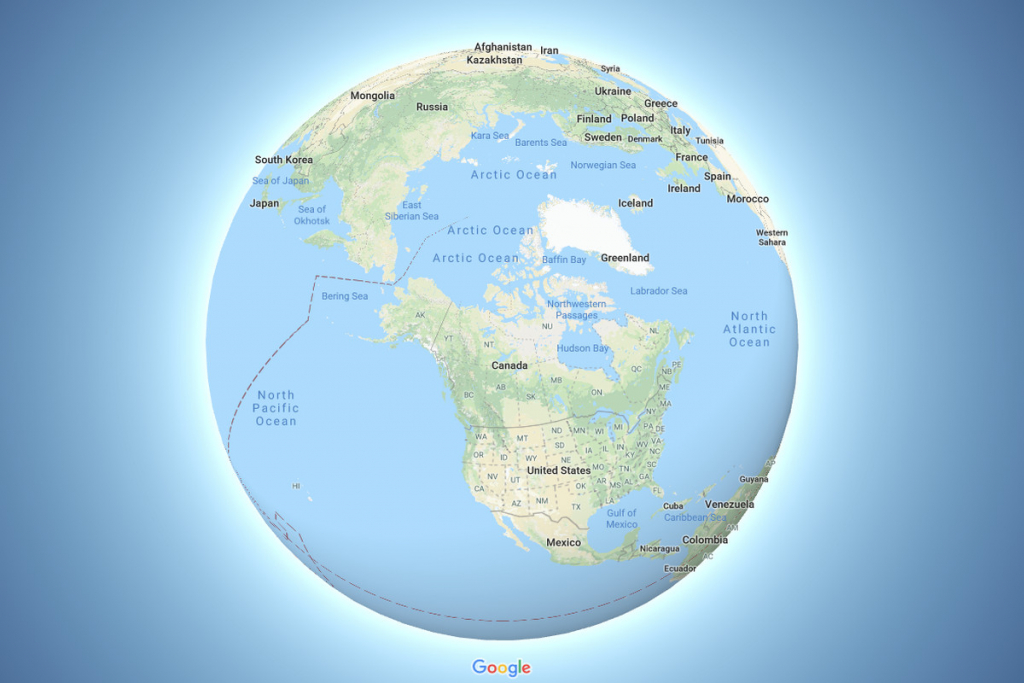 Google Maps Now Depicts The Earth As A Globe - The Verge - Google Earth Printable Maps