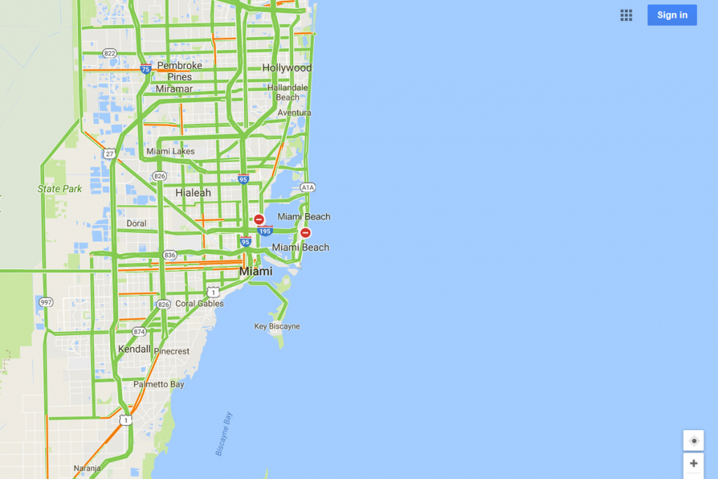 Google Maps Will Mark Closed Roads Live As Hurricane Irma Hits - Google Maps Miami Florida
