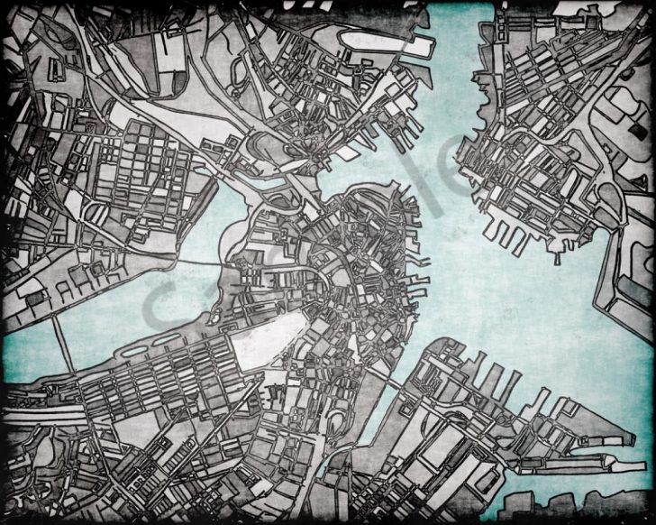 Boston City Map Printable