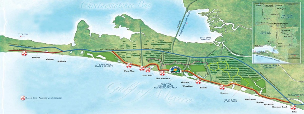 Guide To South Walton Florida Beaches | 30A Beaches Map - Where Is Seagrove Beach Florida On A Map