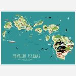 Hawaiian Islands   Printable Map Of Hawaiian Islands