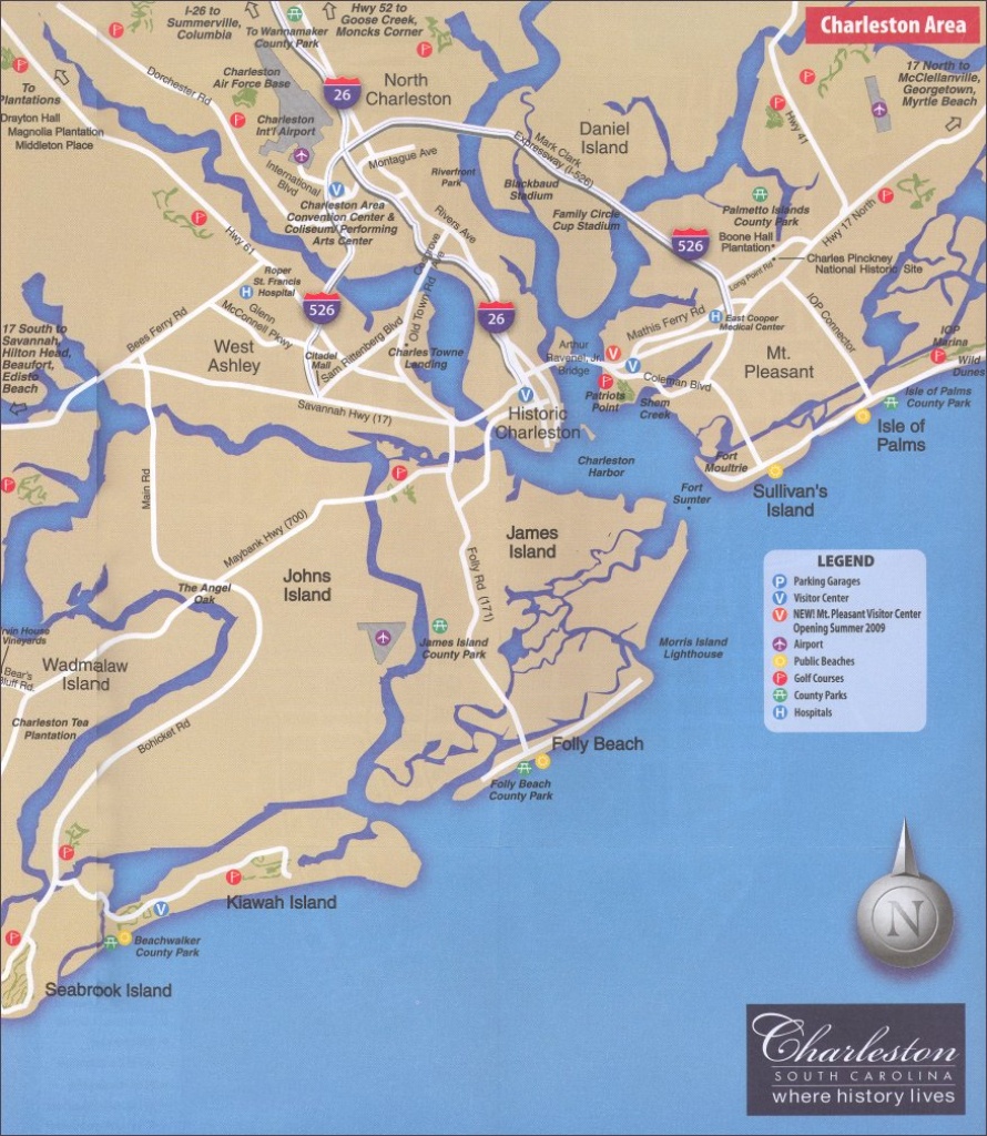 Helpful Charleston Sc Maps 2019 - Printable Map Of Charleston Sc