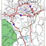 Helpful Travel Map Of Asheville. Stay In The Mountains Nearby At   Printable Map Of Asheville Nc