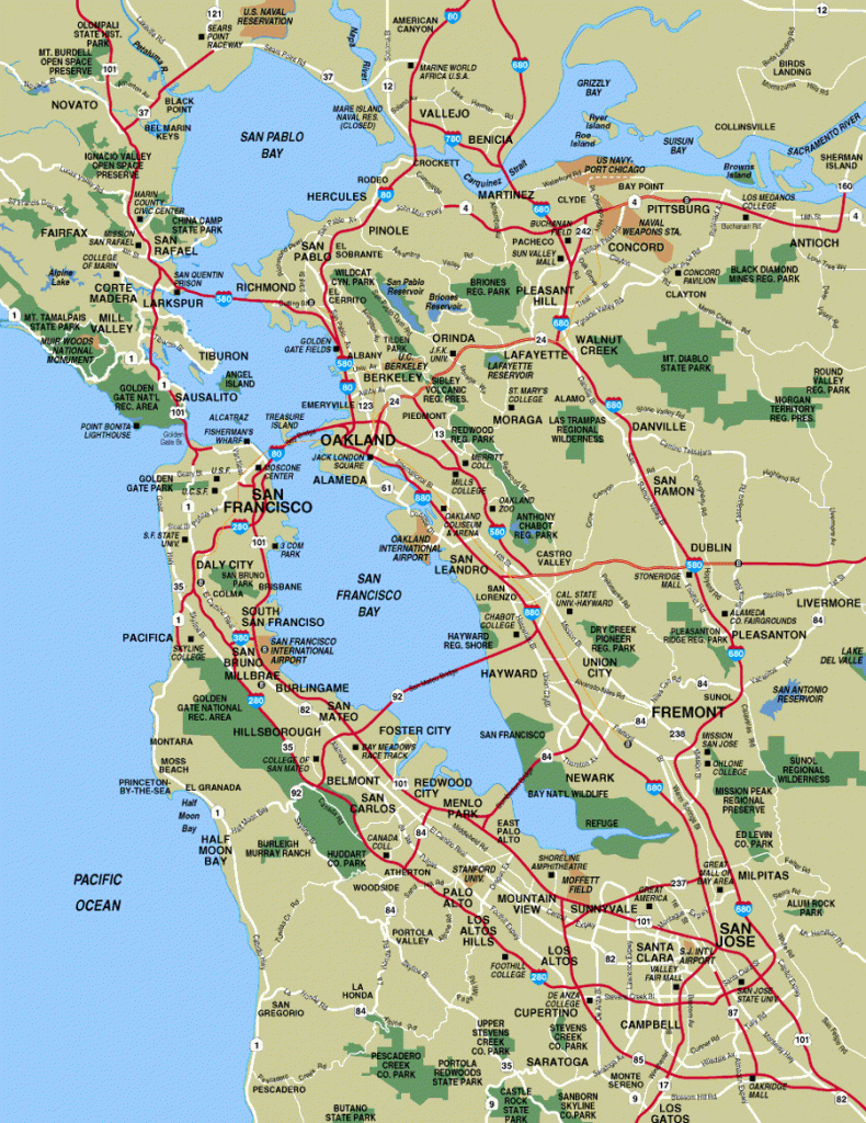 Here Is A Map Of San Francisco Bay Area. This Is Where Robin - Map Of San Francisco Area California
