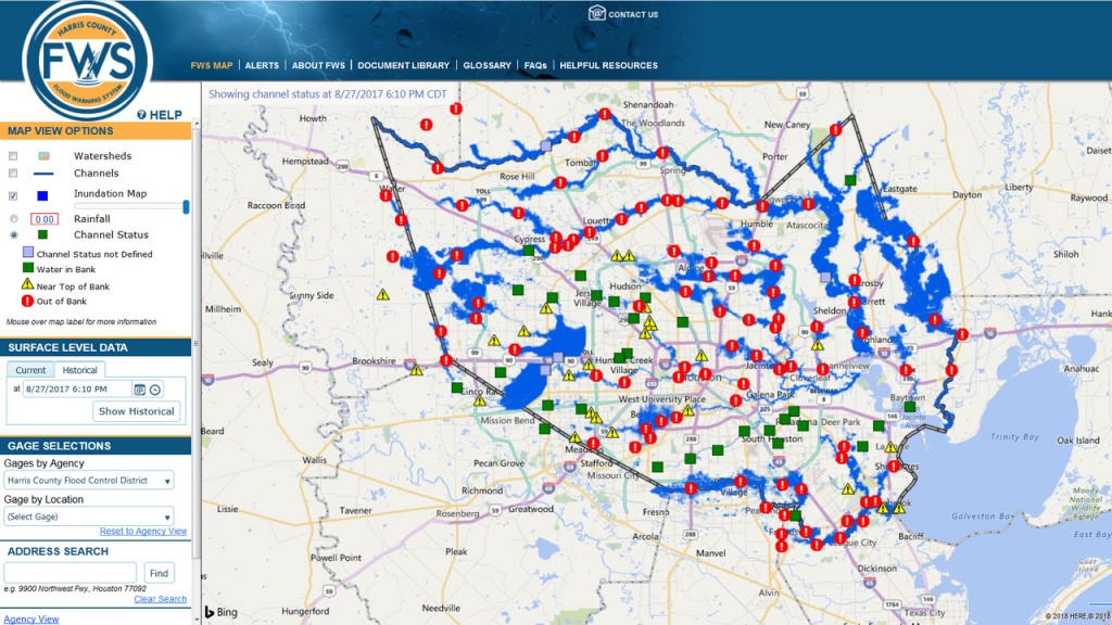 Here&amp;#039;s How The New Inundation Flood Mapping Tool Works - Houston Texas Floodplain Map