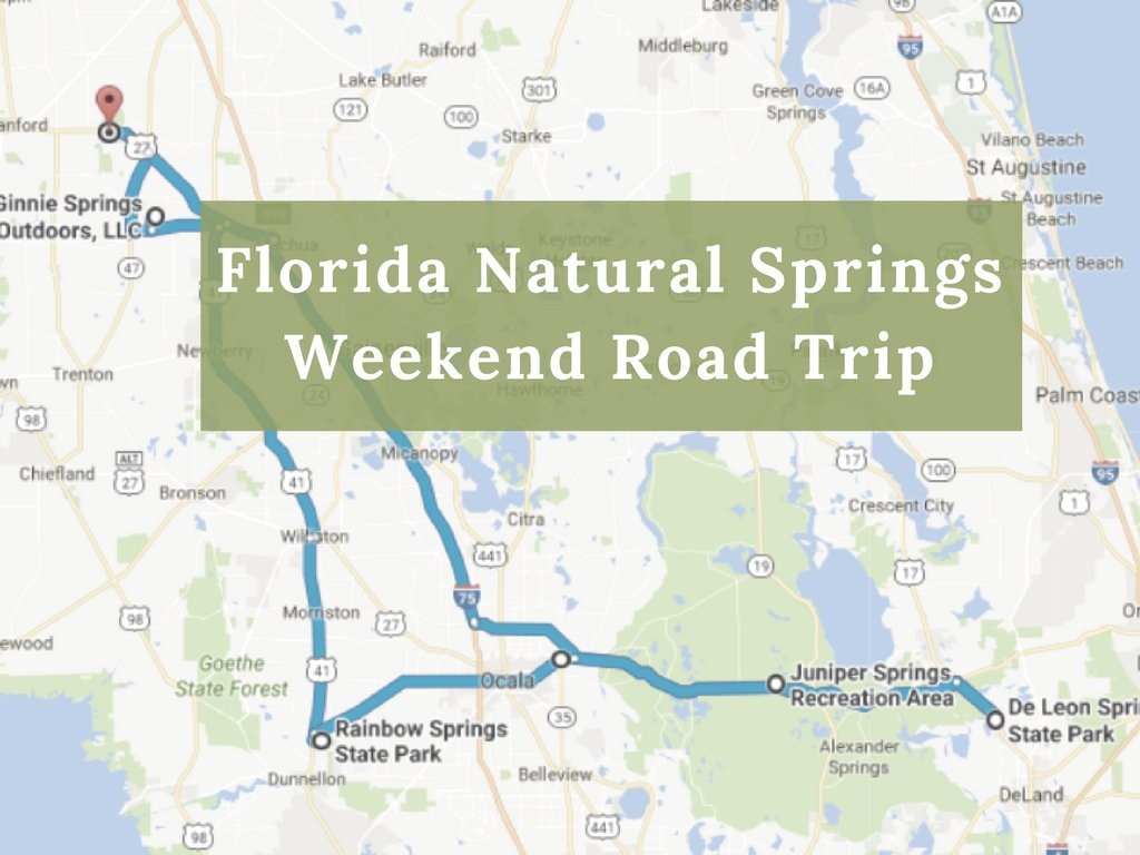 Here&amp;#039;s The Perfect Weekend Itinerary If You Love Exploring Florida&amp;#039;s - Map Of Natural Springs In Florida