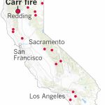Here's Where The Carr Fire Destroyed Homes In Northern California   California Fires Update Map