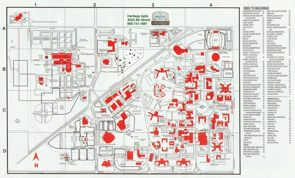 Heritage 20Texas 20Tech 15 Texas Tech Campus Map | Ageorgio - Texas Tech Campus Map