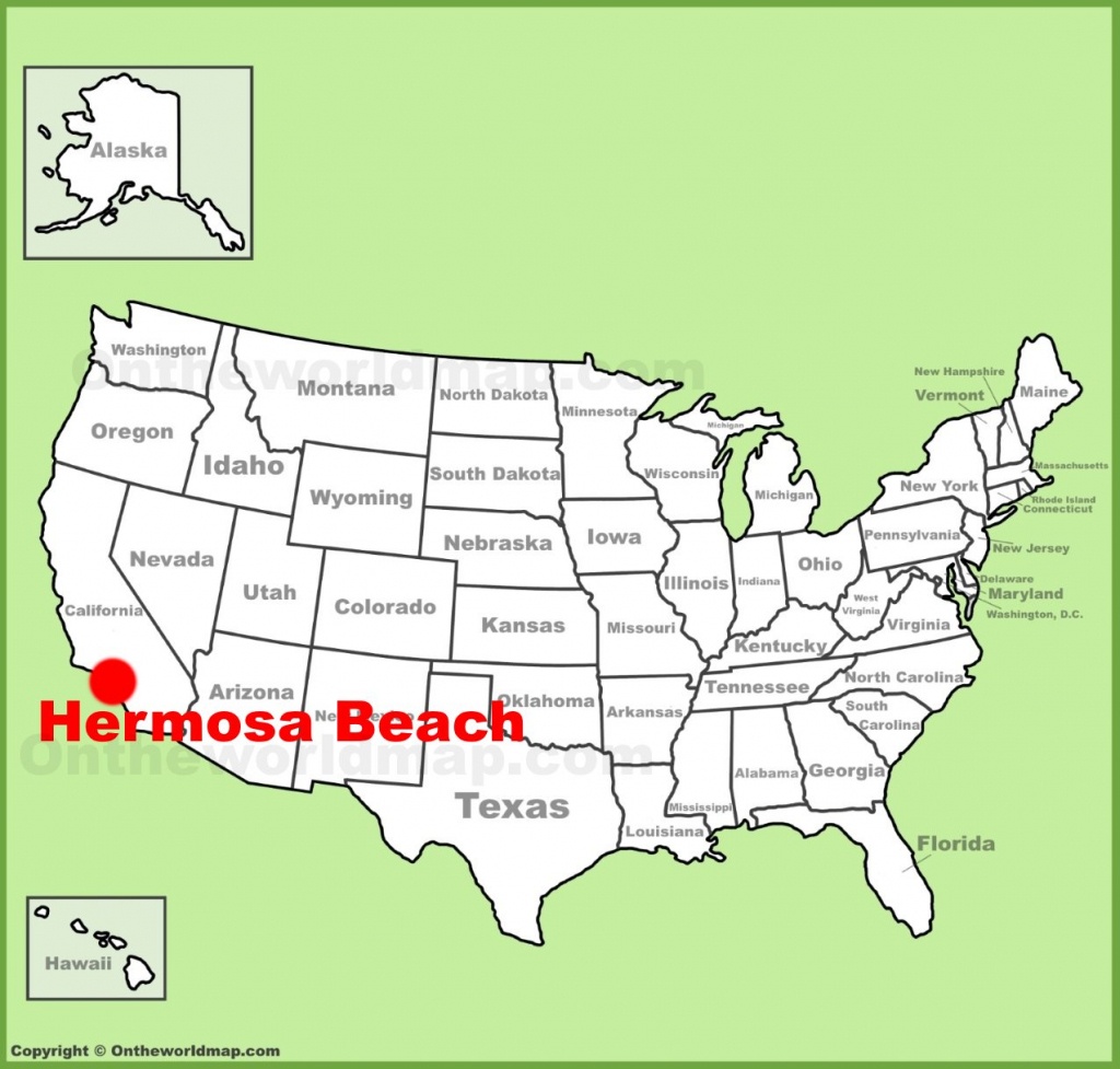 Hermosa Beach Location On The U.s. Map - Hermosa Beach California Map
