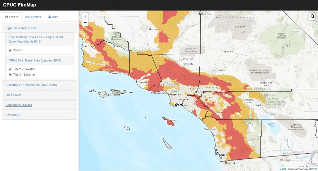 High Fire-Threat District Map | Socalgis - California Department Of Forestry And Fire Protection Map