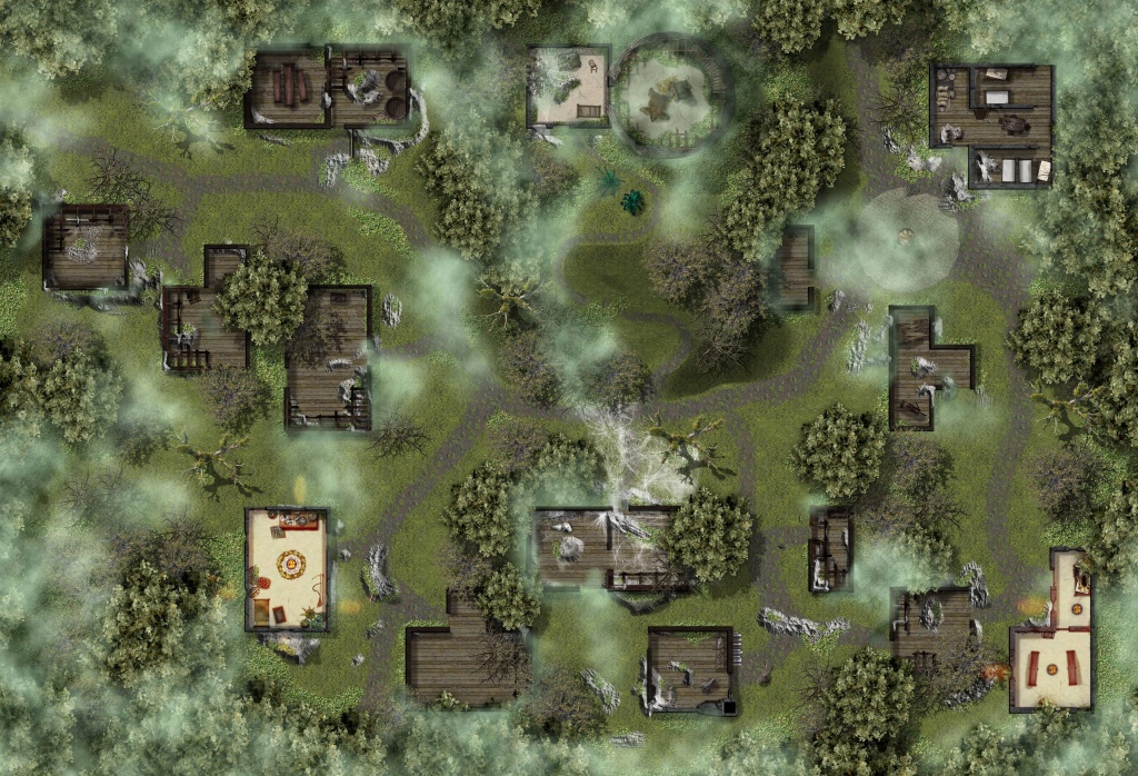 High-Res Map Of Thundertree From The Lost Mine Of Phandelver : Dnd - Lost Mine Of Phandelver Printable Maps