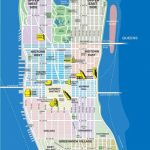 High Resolution Map Of Manhattan For Print Or Download | Usa Travel   New York City Street Map Printable