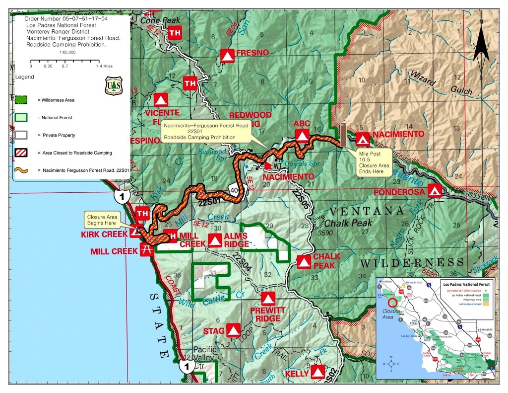 Highway 1 Conditions In Big Sur, California Throughout Map Of - California Road Conditions Map