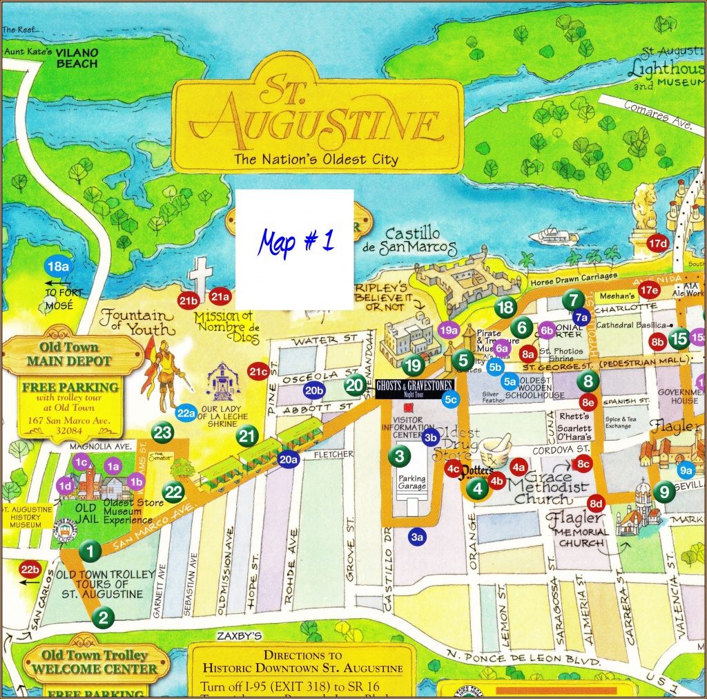 Historic St Augustine Fl Part 1 Stans Paradise Report St Augustine Florida Map Of Attractions 