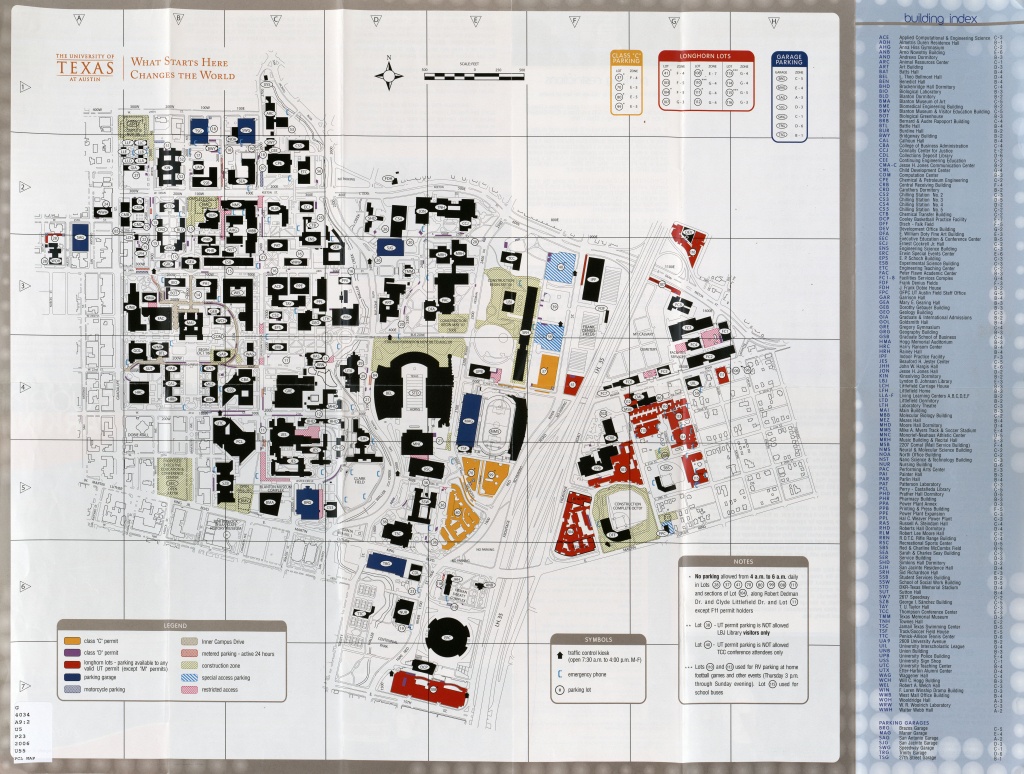 Historical Campus Maps University Of Texas At Austin - Perry - University Of Texas Football Parking Map 2016