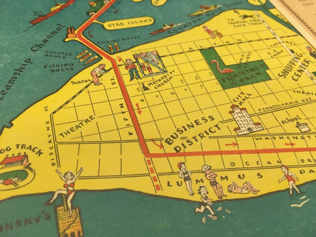 Historymiami Museum On Twitter: &amp;quot;&amp;quot;hotel Good Map Of Miami Beach&amp;quot;, Fl - Map Of Miami Beach Florida Hotels
