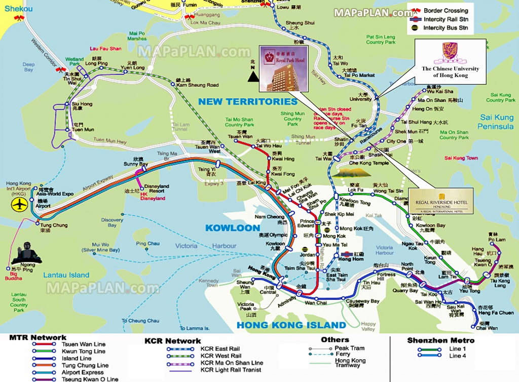 Hong Kong Maps - Top Tourist Attractions - Free, Printable City - Printable Map Of Hong Kong