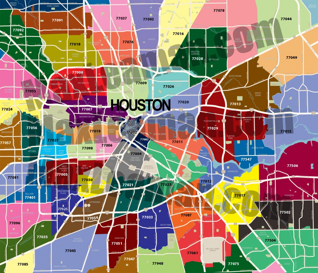 Houston Zip Code Map | Mortgage Resources - Houston Zip Code Map Printable