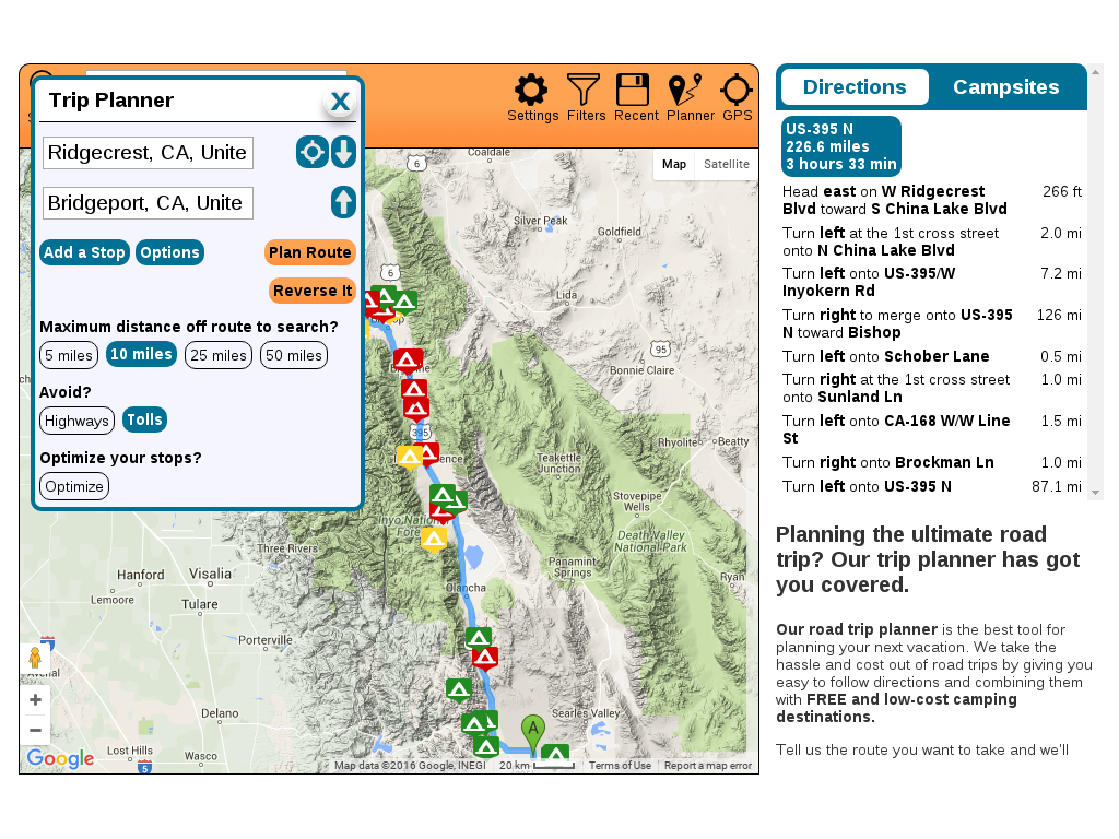 How To Find Free Camping - Freecampsites - Blm Dispersed Camping California Map