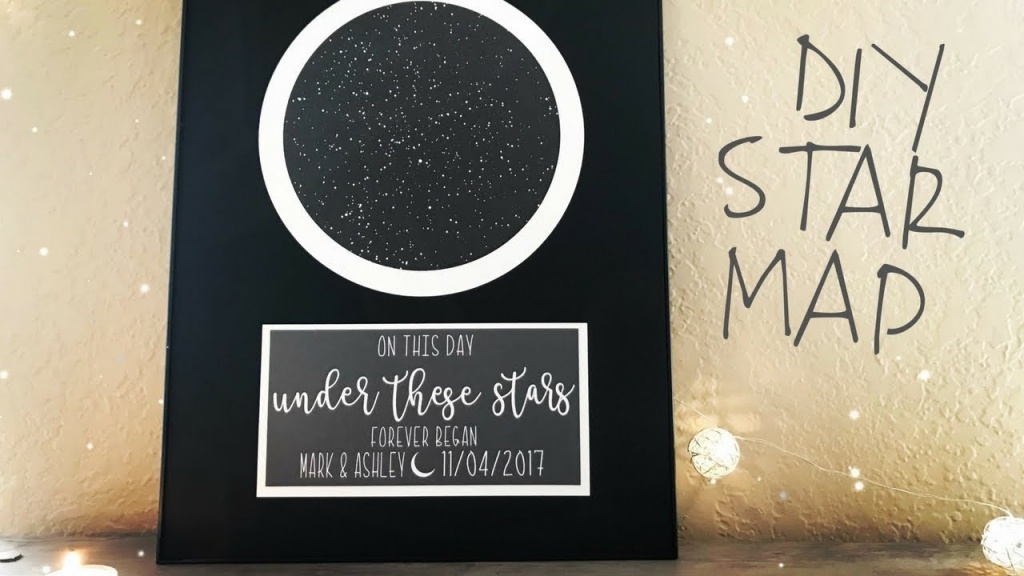 How To Make A Star Map | Print And Cut On Cricut Design Space | Diy - How To Make A Printable Map