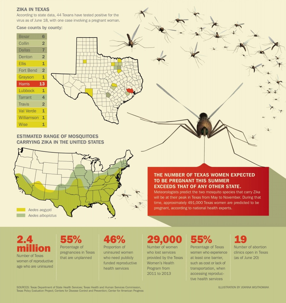 How Zika Virus Could Slip Through Texas&amp;#039; Health Safety Net - Texas Zika Map