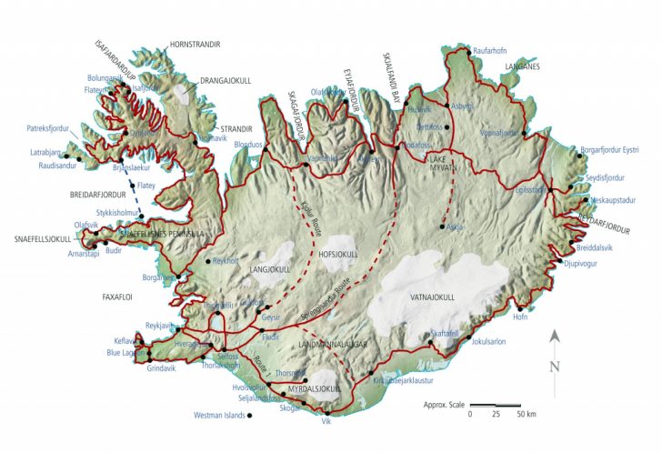 Maps Of Iceland Printable Maps