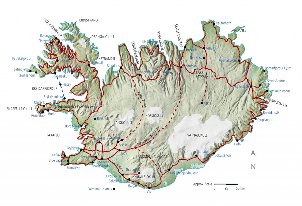 Iceland Maps | Printable Maps Of Iceland For Download - Printable Driving Map Of Iceland