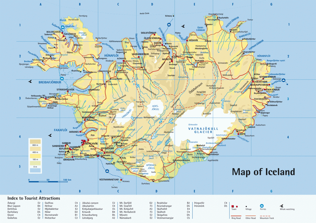 Iceland Tourism | Printable Iceland Tourist Map,iceland Travel Map - Printable Driving Map Of Iceland
