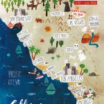 Illustrated Map Of California On Behance. Call Gwin's To Go! 314 822   Illustrated Map Of California