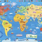 Illustrated Map Of The World For Kids (Children's World Map) | 4K   Kid Friendly World Map Printable
