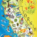 Illustrated Tourist Map Of California. California Illustrated   California Tourist Map