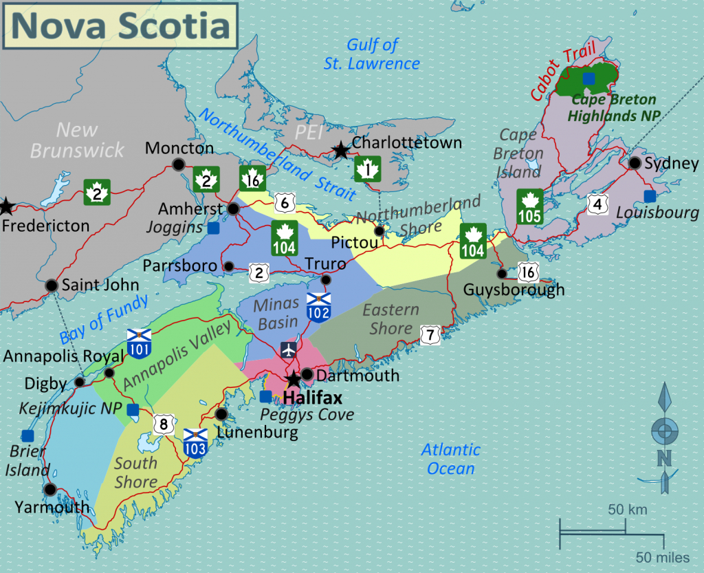 Image Result For Printable Map Of Nova Scotia | Vacations In 2019 - Printable Map Of Cape Breton Island