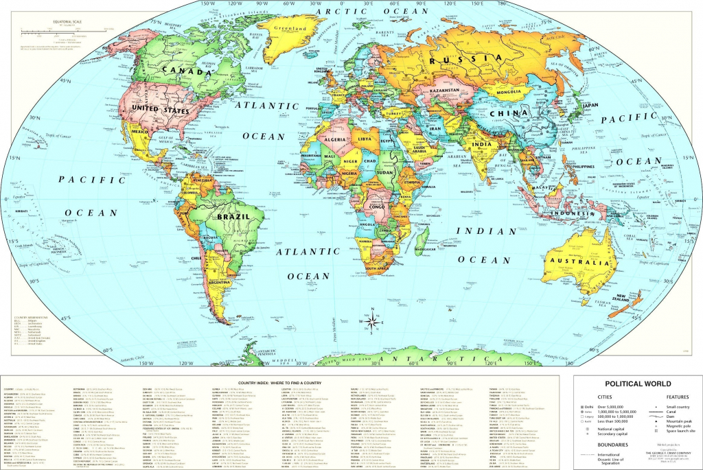 In World Map With Latitude - Free Maps World Collection - World Map With Latitude And Longitude Lines Printable
