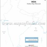 India Physical Map In A4 Size   Physical Map Of India Blank Printable